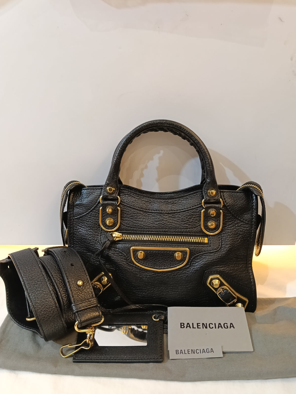Balenciaga Mini City Edge Black GHW 2020
