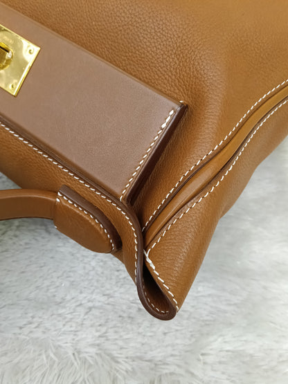 Hermes 2424 29 Fauve Barenia Faubourg GHW #D