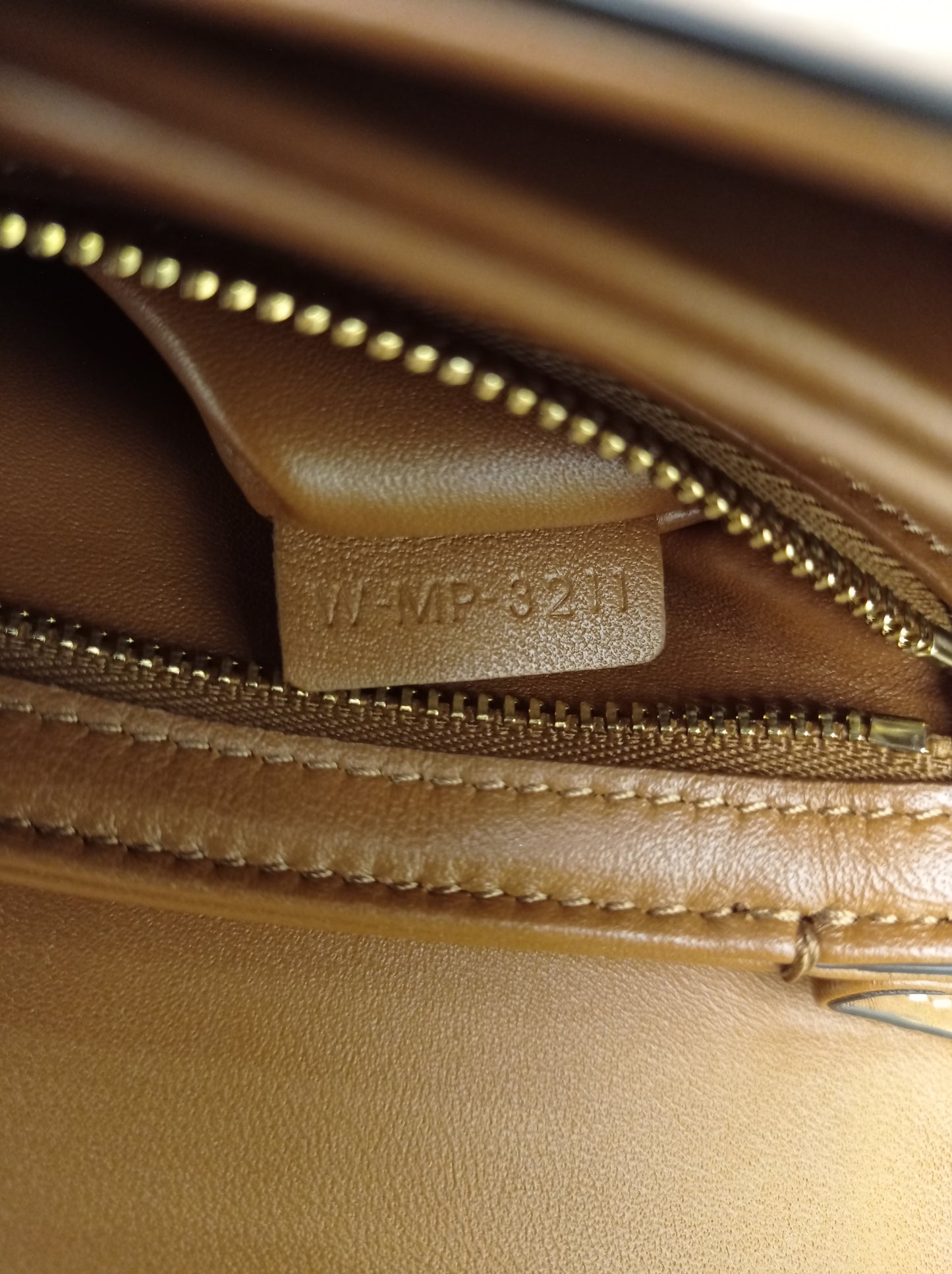 Celine Triomphe Medium Canvas Calfskin Border Tan GHW 2021