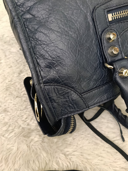 Balenciaga Small City Classic Blue Nuit SHW 2018