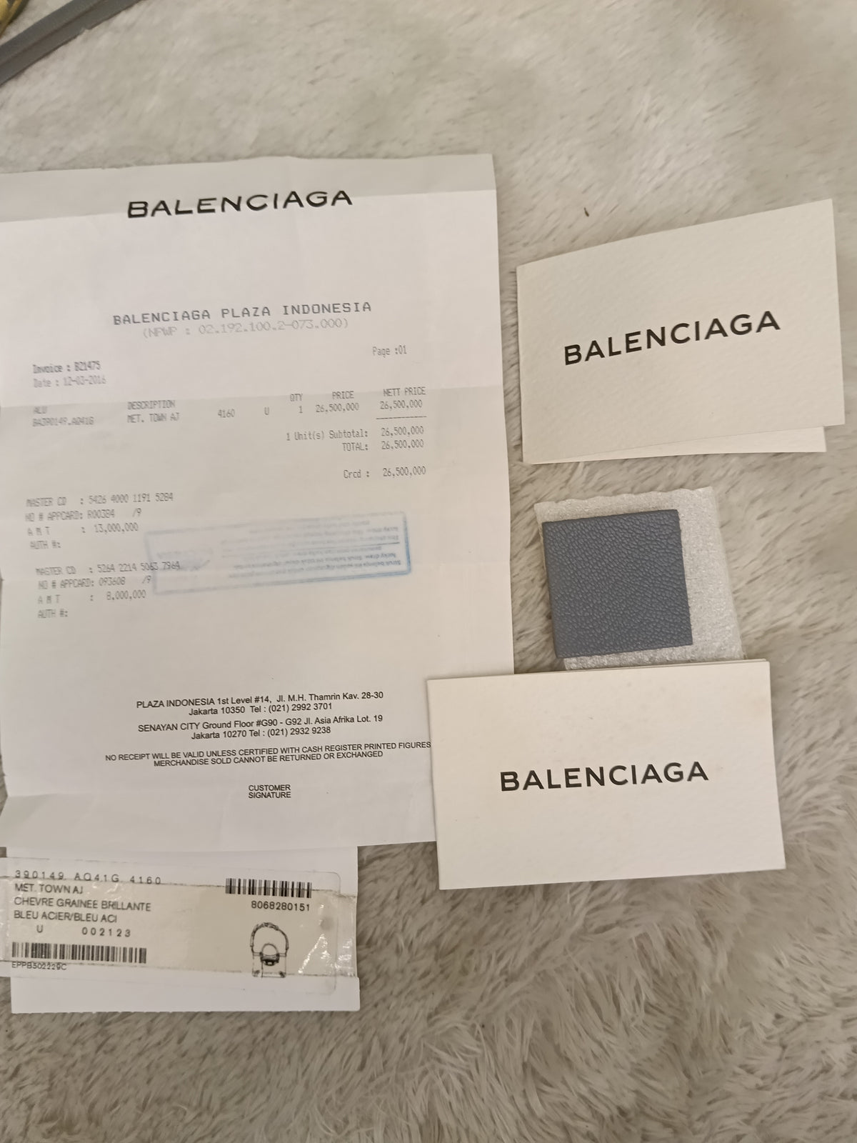 Balenciaga Town City Edge Grey GHW 2016
