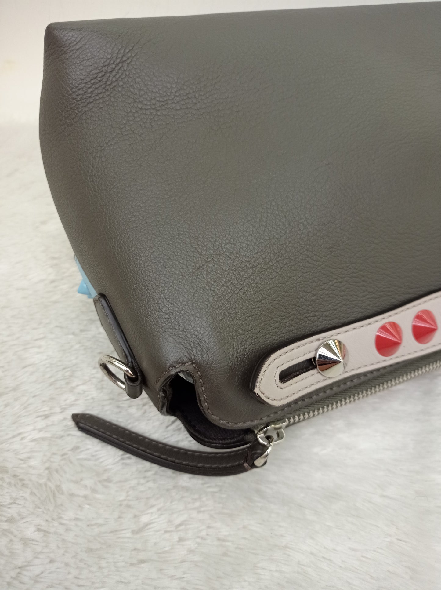 Fendi BTW Medium Sleepy Monster Multicolour Studded SHW