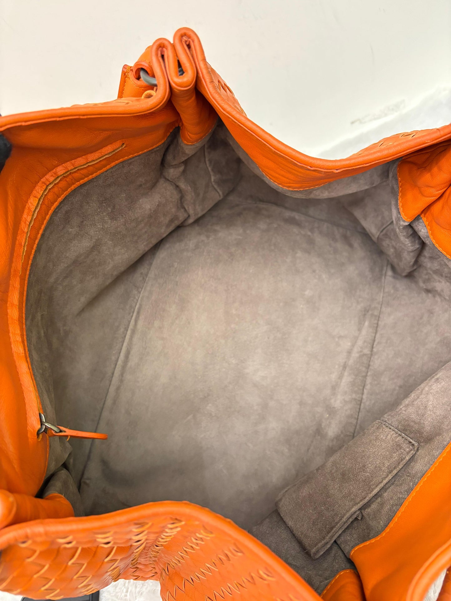 Bottega Veneta Parachute Intrecciato Tote Orange RHW 2011