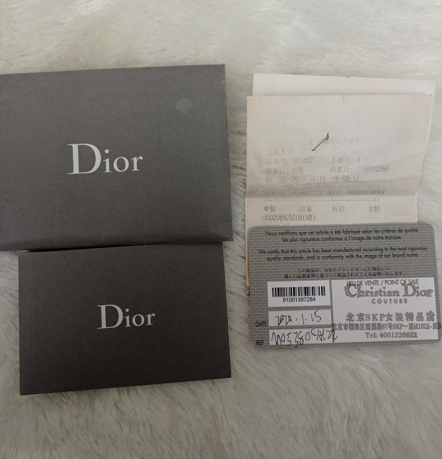 Lady Dior Medium Lamb Grey GHW