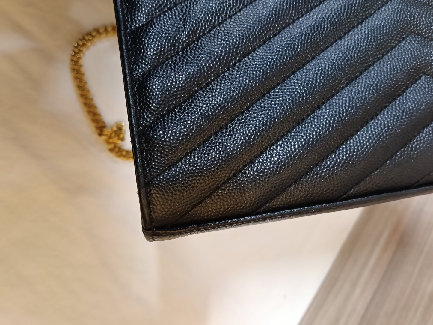 YsL WOC 22 Matelasse Monogramme Grained Black GHW 2018