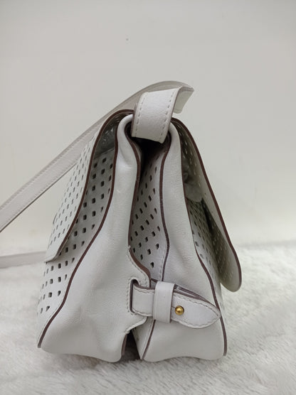 LV Saumur Perforated Limited Edition White Flore