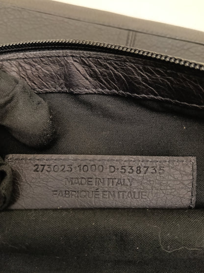 Balenciaga Clip Large Porte Documents Clutch Black SHW 2016