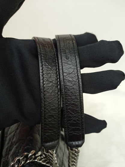 YsL Niki Medium Calfskin Black RHW 2018