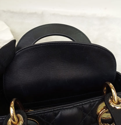 Lady Dior Mini Lamb Black GHW 2018