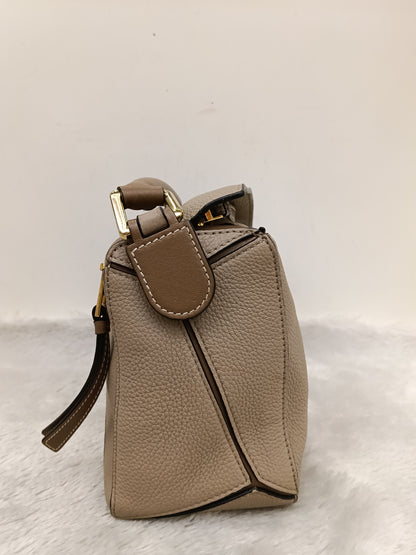 Loewe Puzzle Small Grained Sand Mink GHW 2020