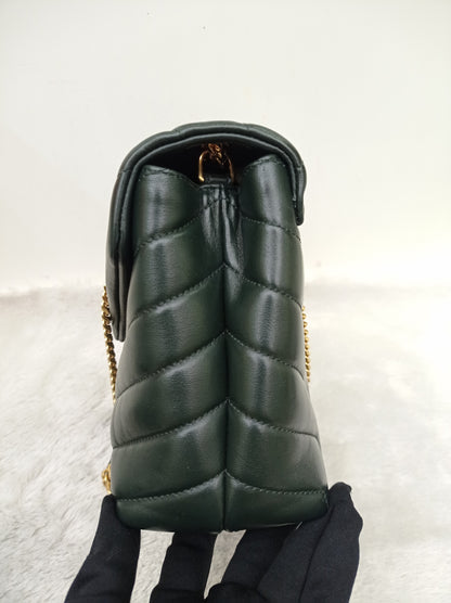 YsL Lou Lou Small Lamb Emerald Green GHW 2019