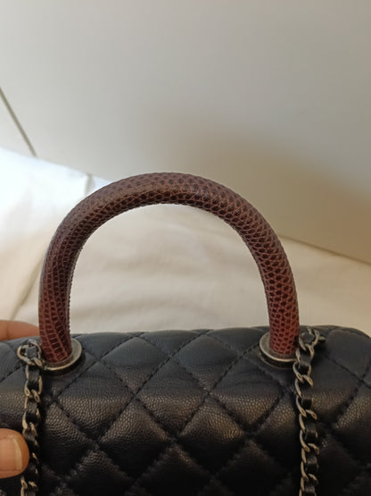 Chanel Coco Handle Small Caviar Dark Navy RHW #21