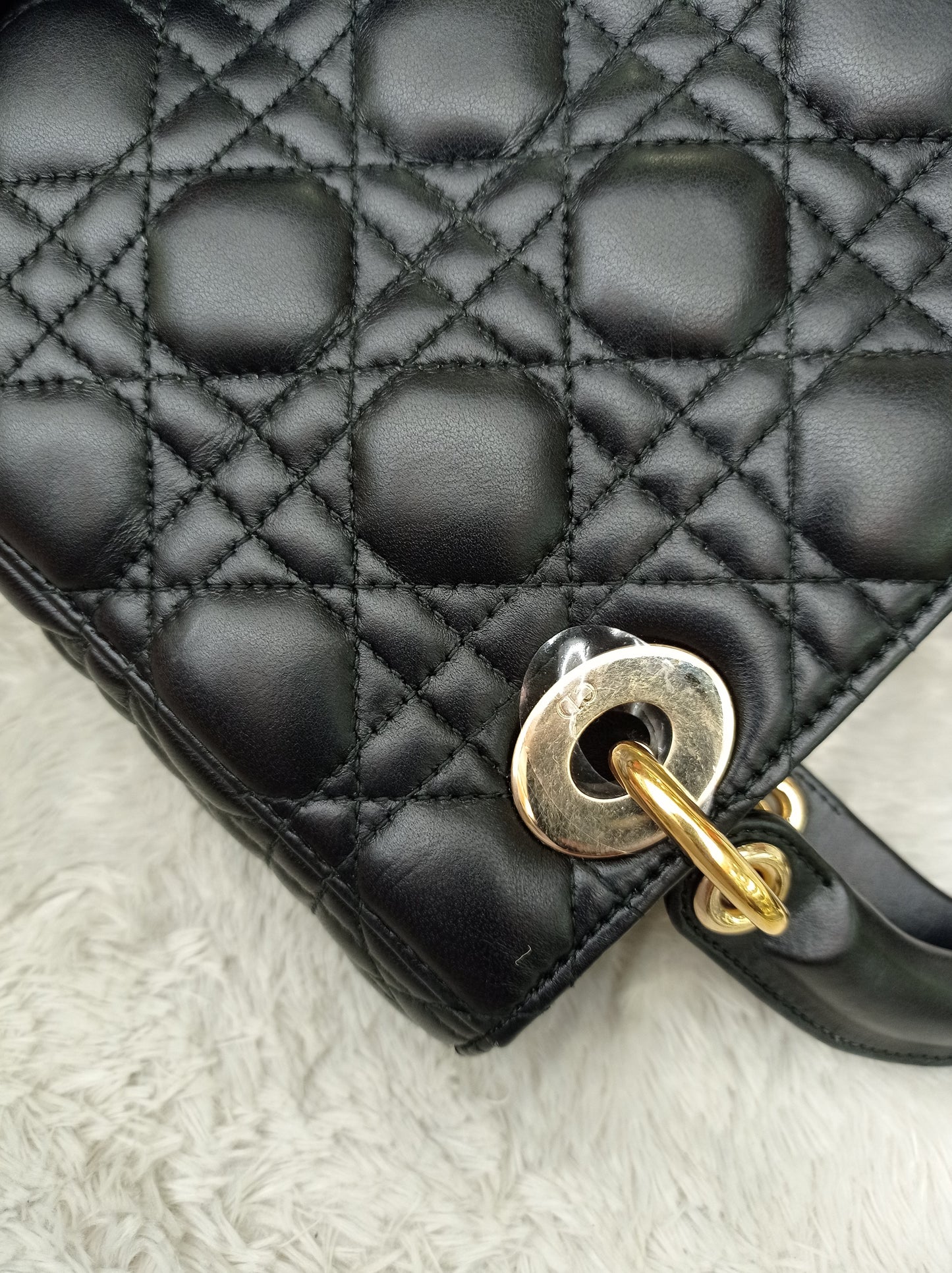 Lady Dior Small Lamb Black GHW 2018