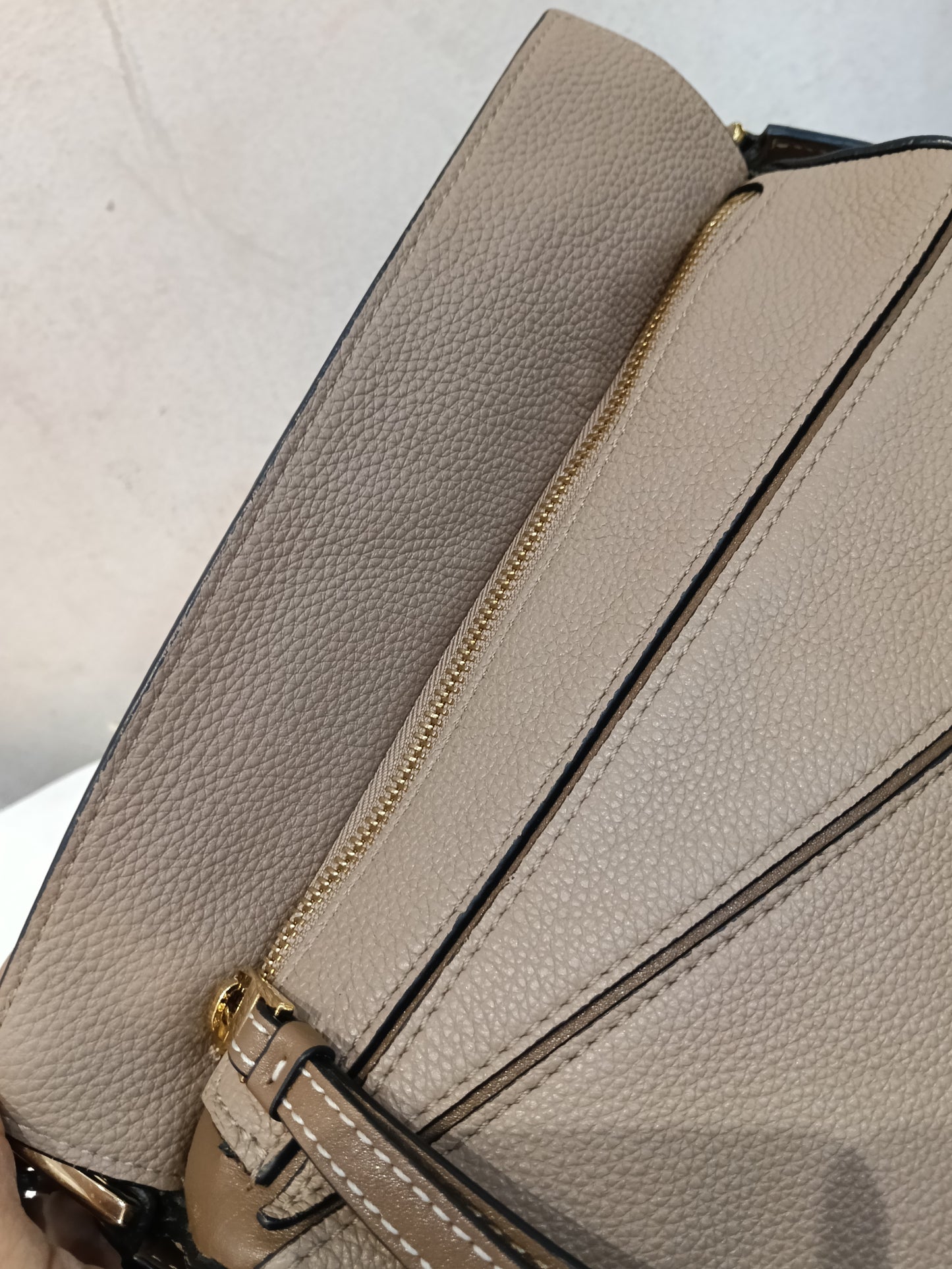 Loewe Puzzle Small Grained Sand Mink GHW 2020