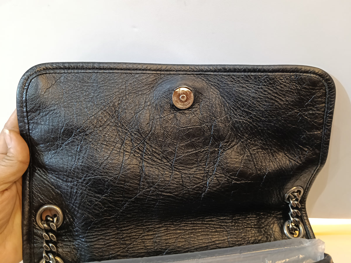 YsL Niki Medium Calfskin Black RHW 2019