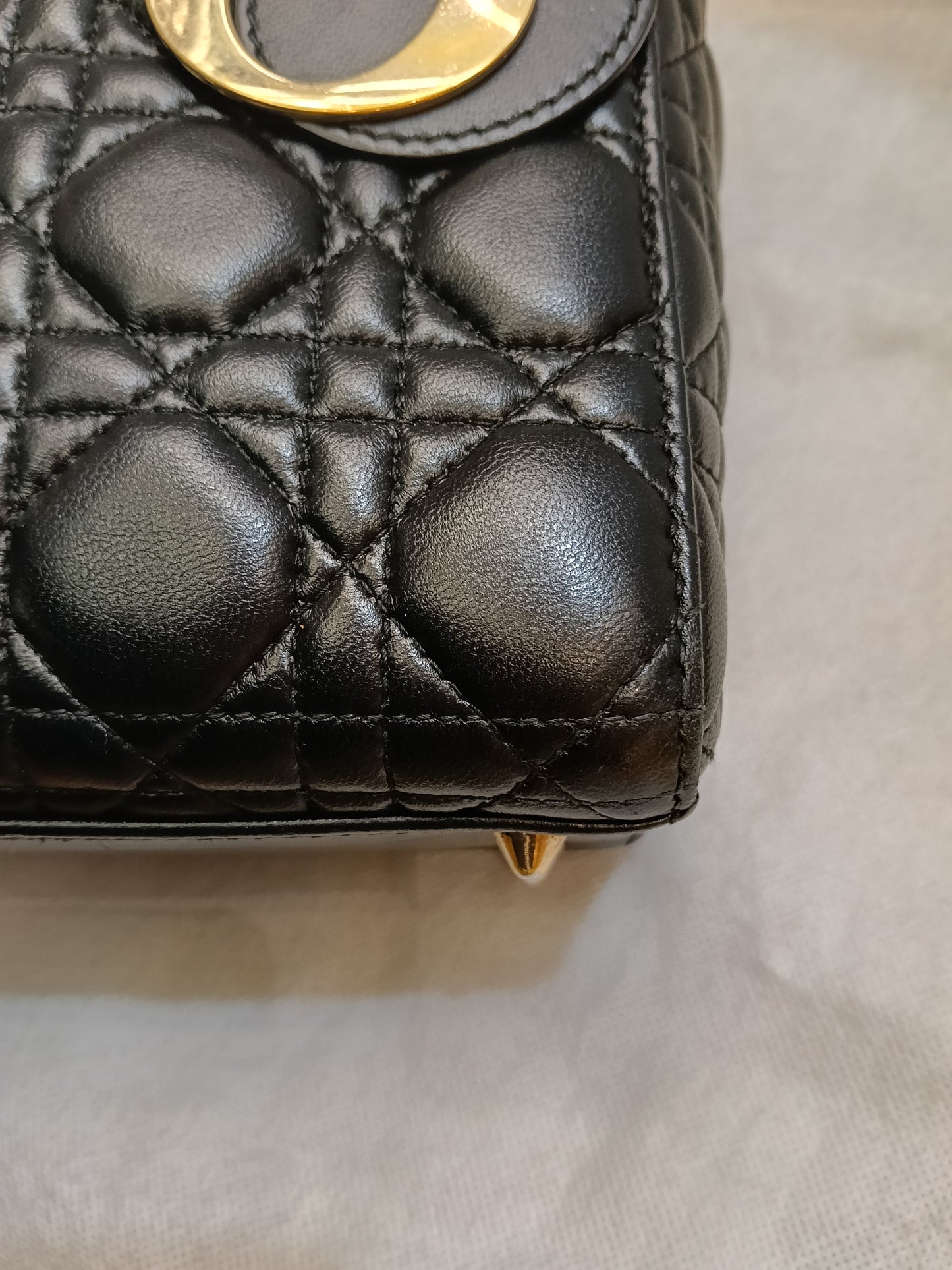 Lady Dior Small Lamb Black GHW 2018