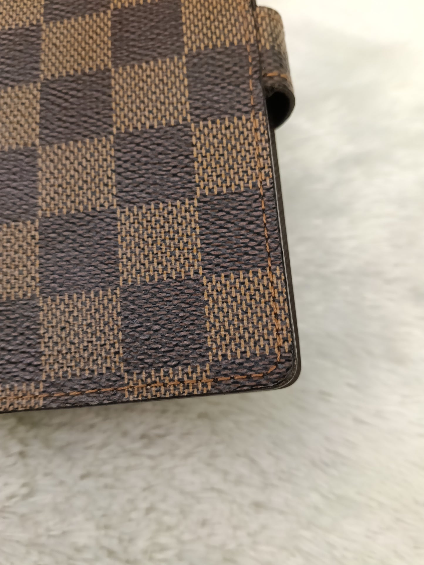 LV Agenda Cover Ring PM Damier