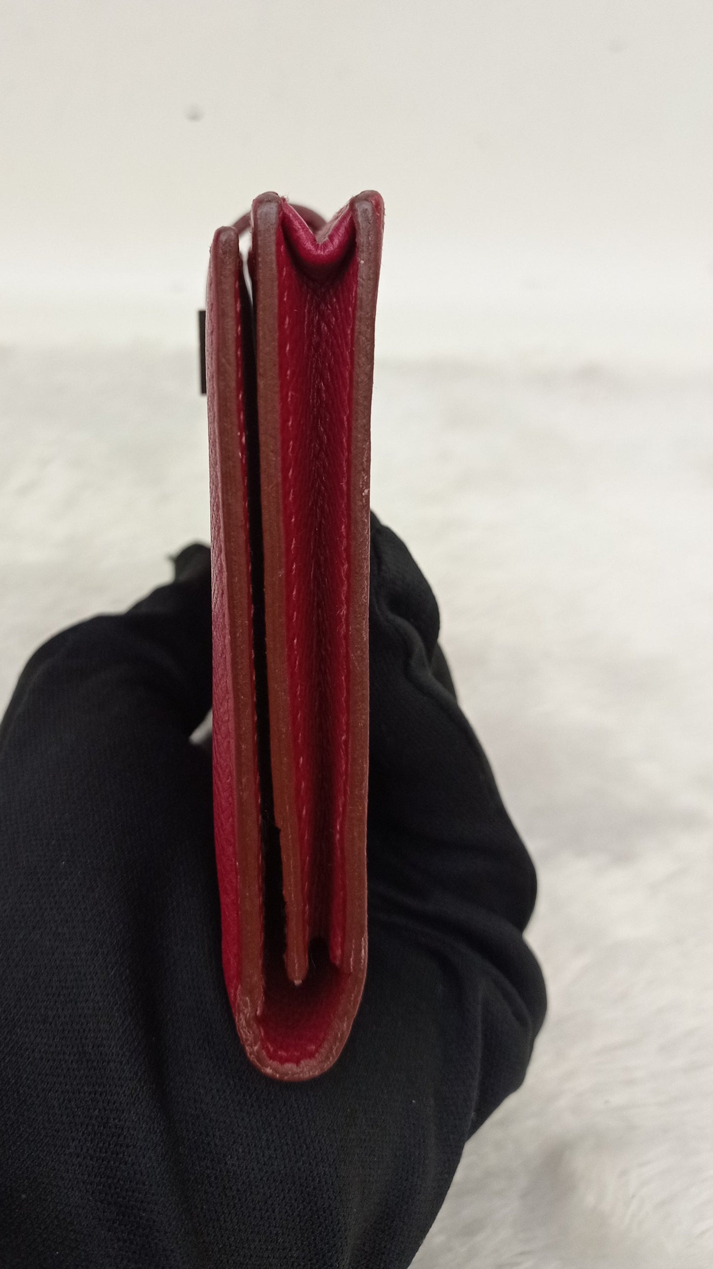 Hermes Bearn Wallet Epsom Rubish PHW #T