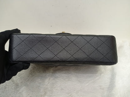 Chanel Medium Caviar Black GHW DF (CHIP)