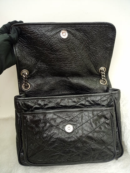 YsL Niki Medium Calfskin Black RHW 2018