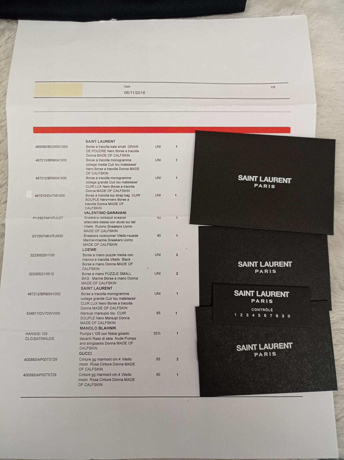 YsL Lou Lou Toy Lamb Black SHW 2018