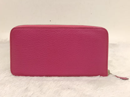 Hermes Azap Long Wallet Chevre Rose Shocking Pink PHW #L square