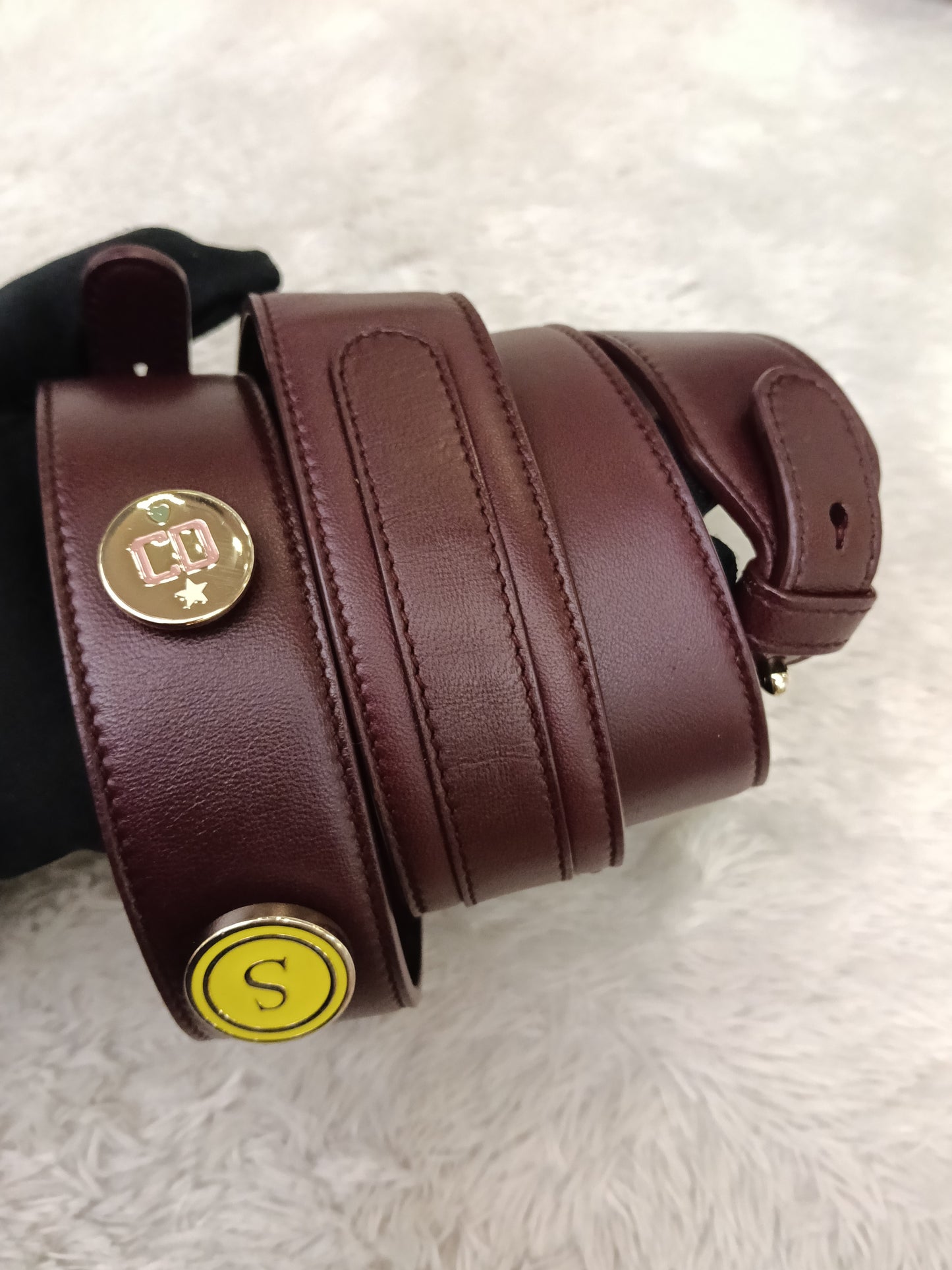 Lady Dior Small Lamb Bordeaux GHW 2018