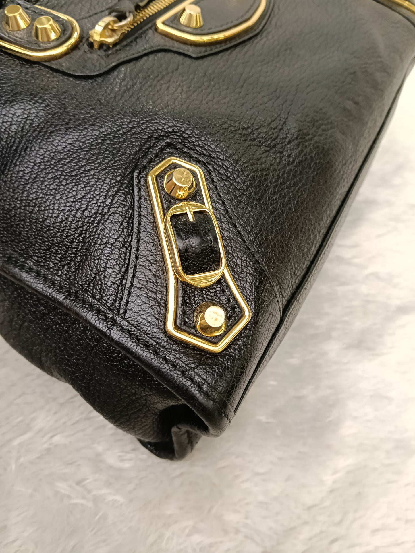 Balenciaga Small City Edge Black GHW 2016