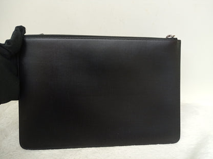 Givenchy 4G Large Pouch with Zip Wrist Strap Black SHW 2018