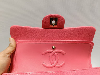 Chanel Small Caviar Pink GHW DF (CHIP)