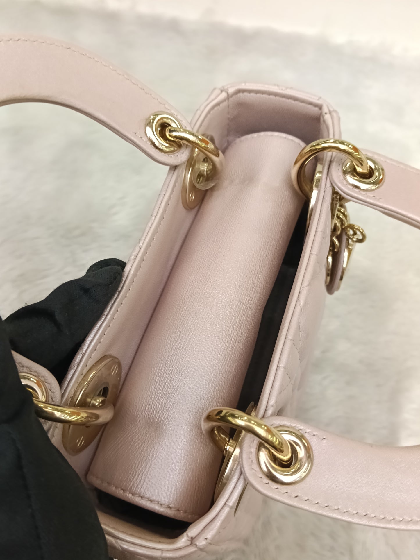 Lady Dior Mini Iridescent Lotus GHW 2018