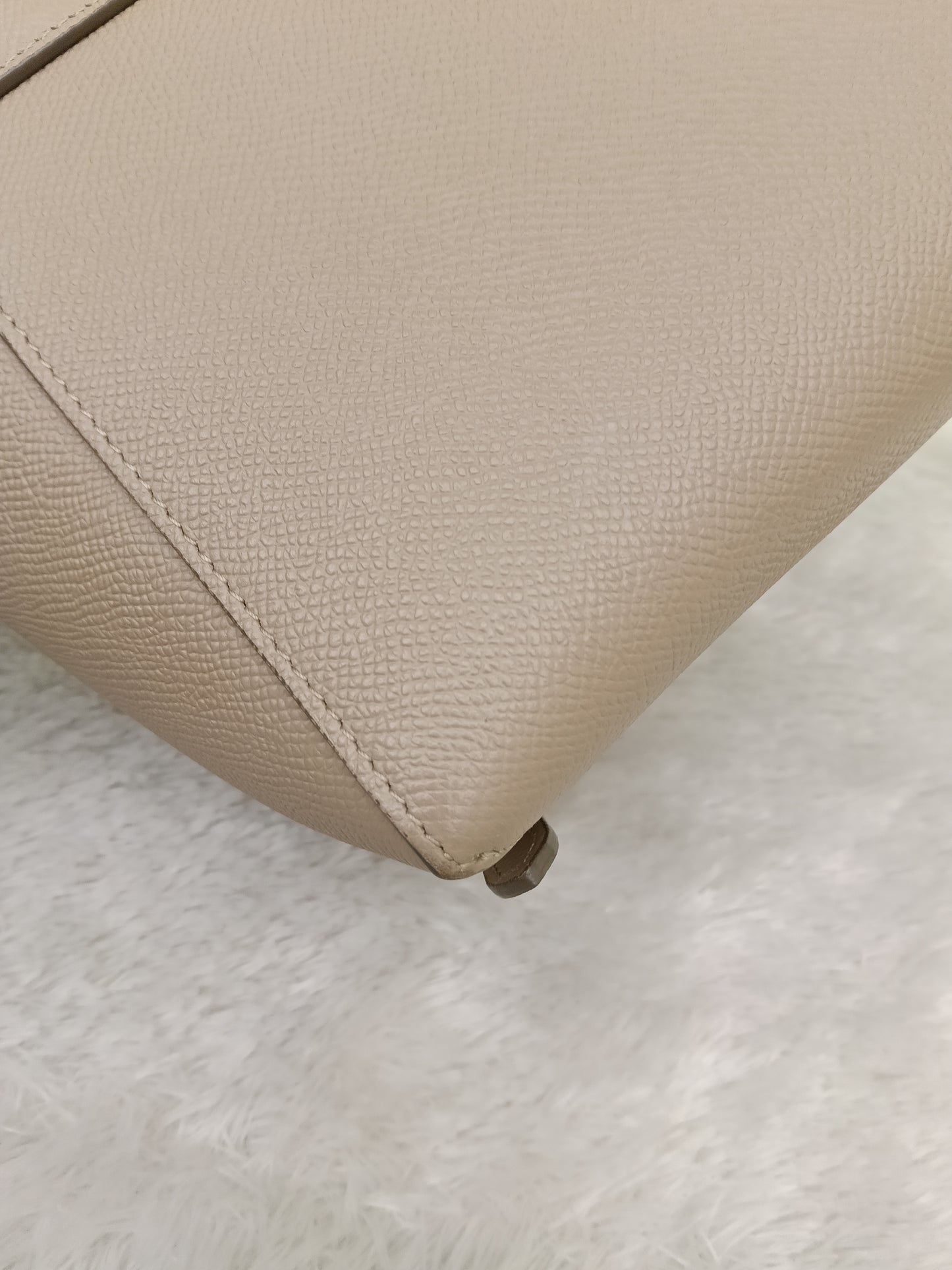 Celine Nano Belt Grained Light Taupe GHW 2021