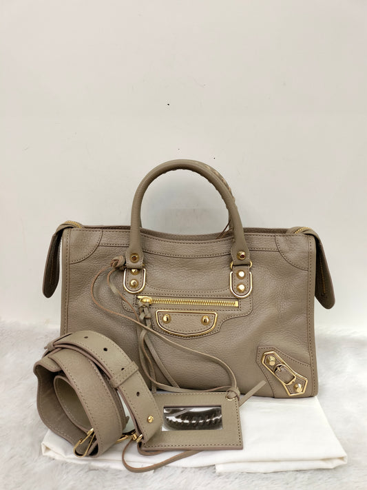 Balenciaga Small City Edge Taupe GHW 2017