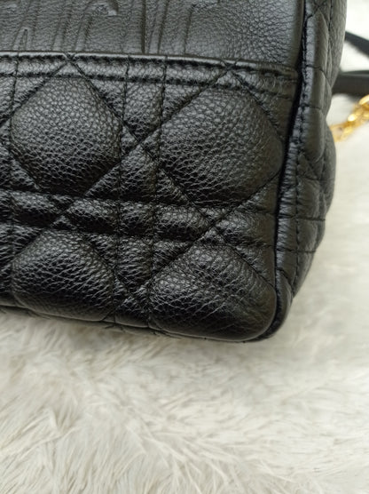 Dior Caro Small Supple Cannage Black GHW 2022