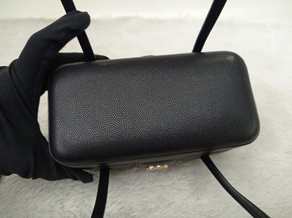 *NEW* Chanel Preppy Coco Long Vanity with Straps Black Caviar GHW (CHIP)