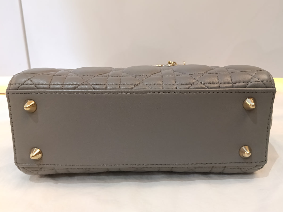 Lady Dior Small Lamb Grey GHW 2019