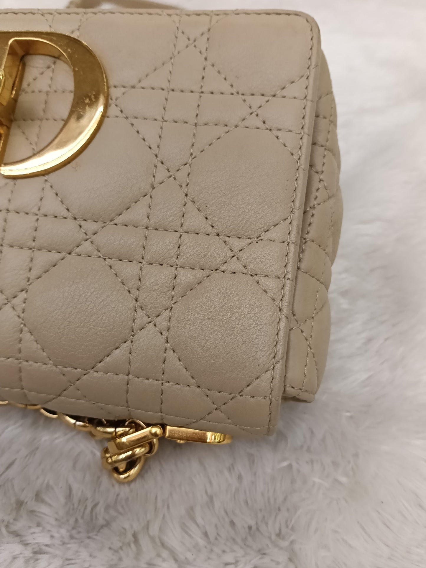 Dior Caro Small Beige GHW 2020