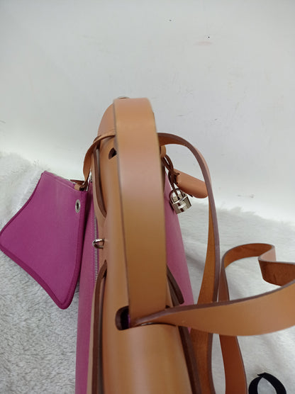 HB31 Canvas Magnolia Flap Beige PHW #O square