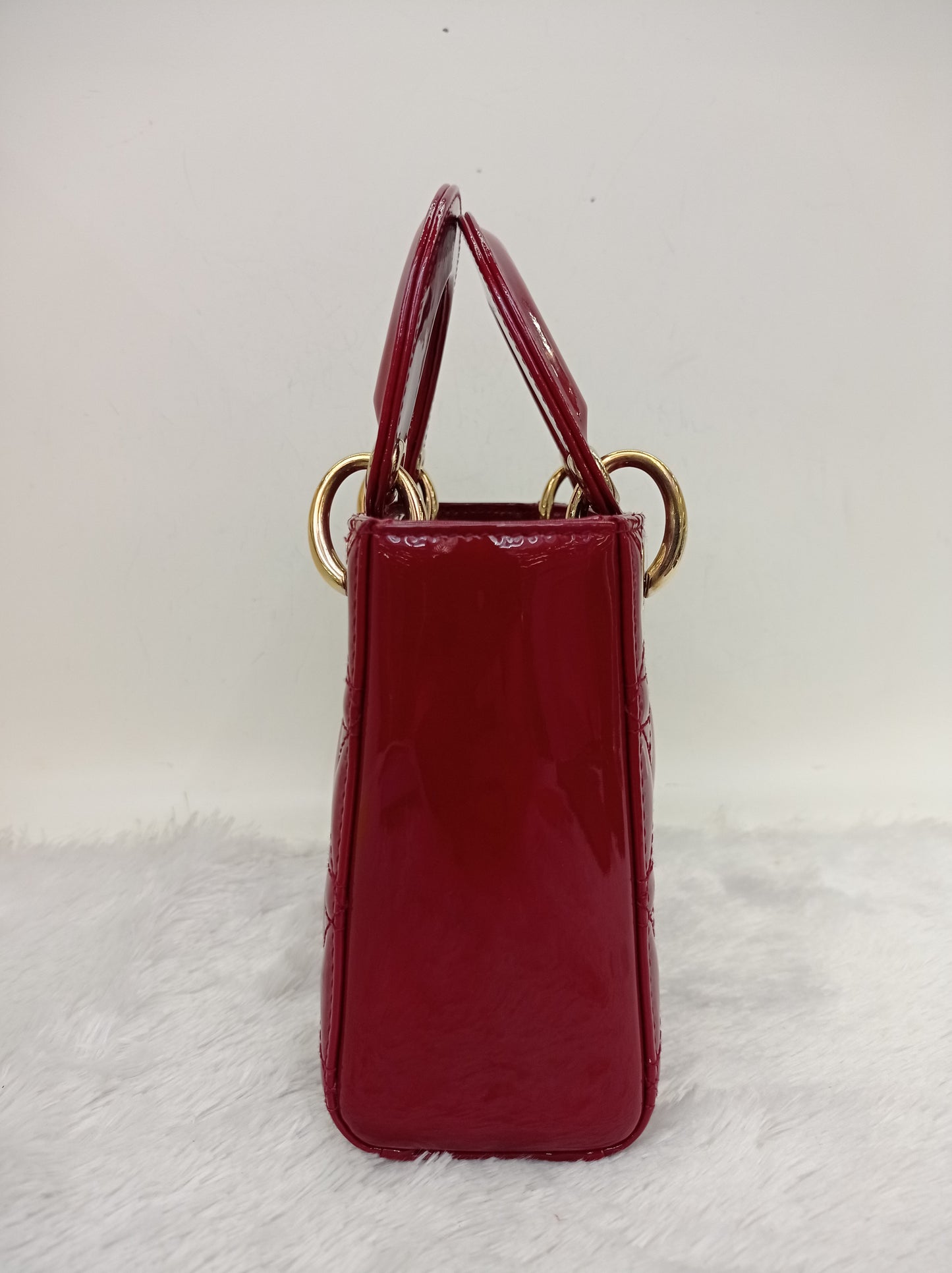 Lady Dior Mini Patent Red GHW 2018