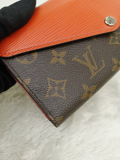 LV Portefeuille Marie Lou Long Wallet Monogram Epi Piment 2014