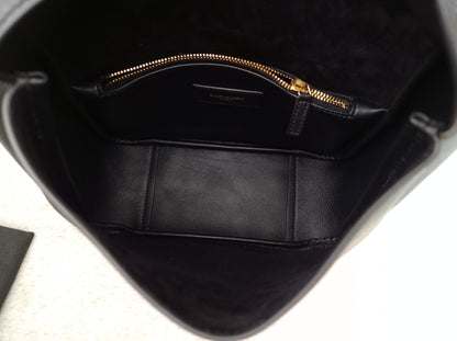 YsL Le 5 A 7 Supple Small Calfskin Black GHW 2024