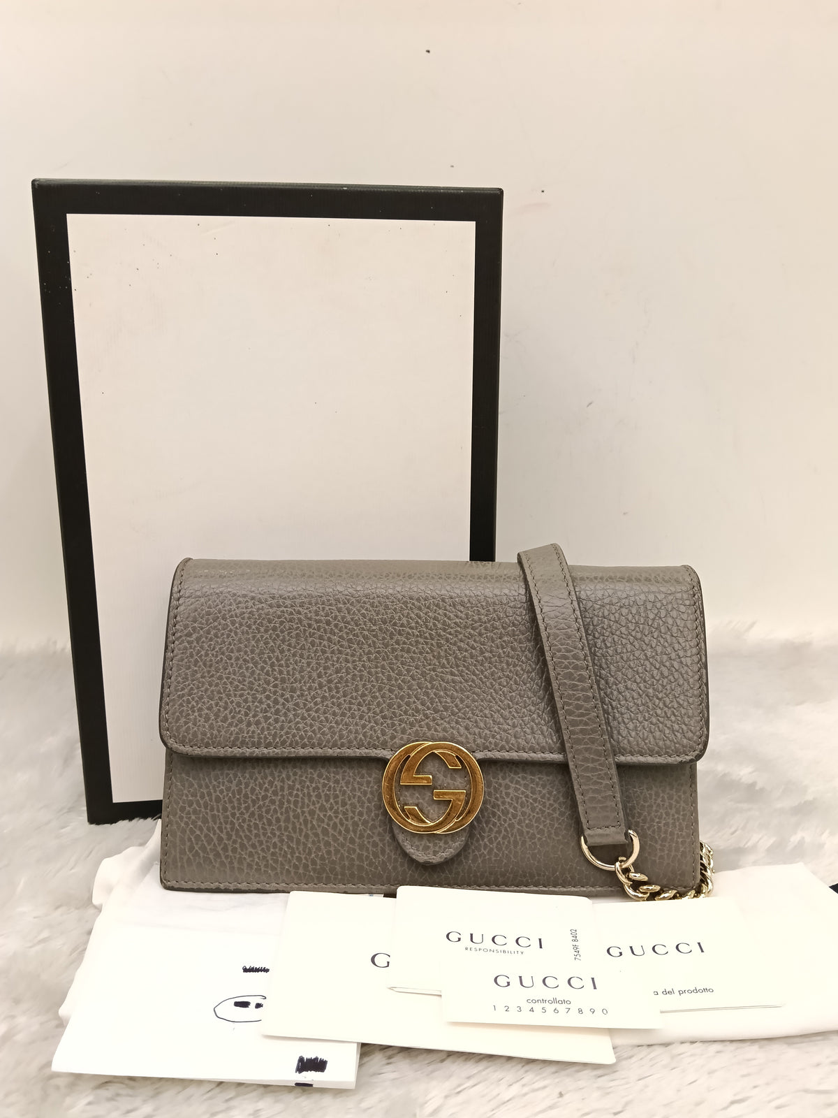 Gucci WOC Interlocking Grey GHW 2019