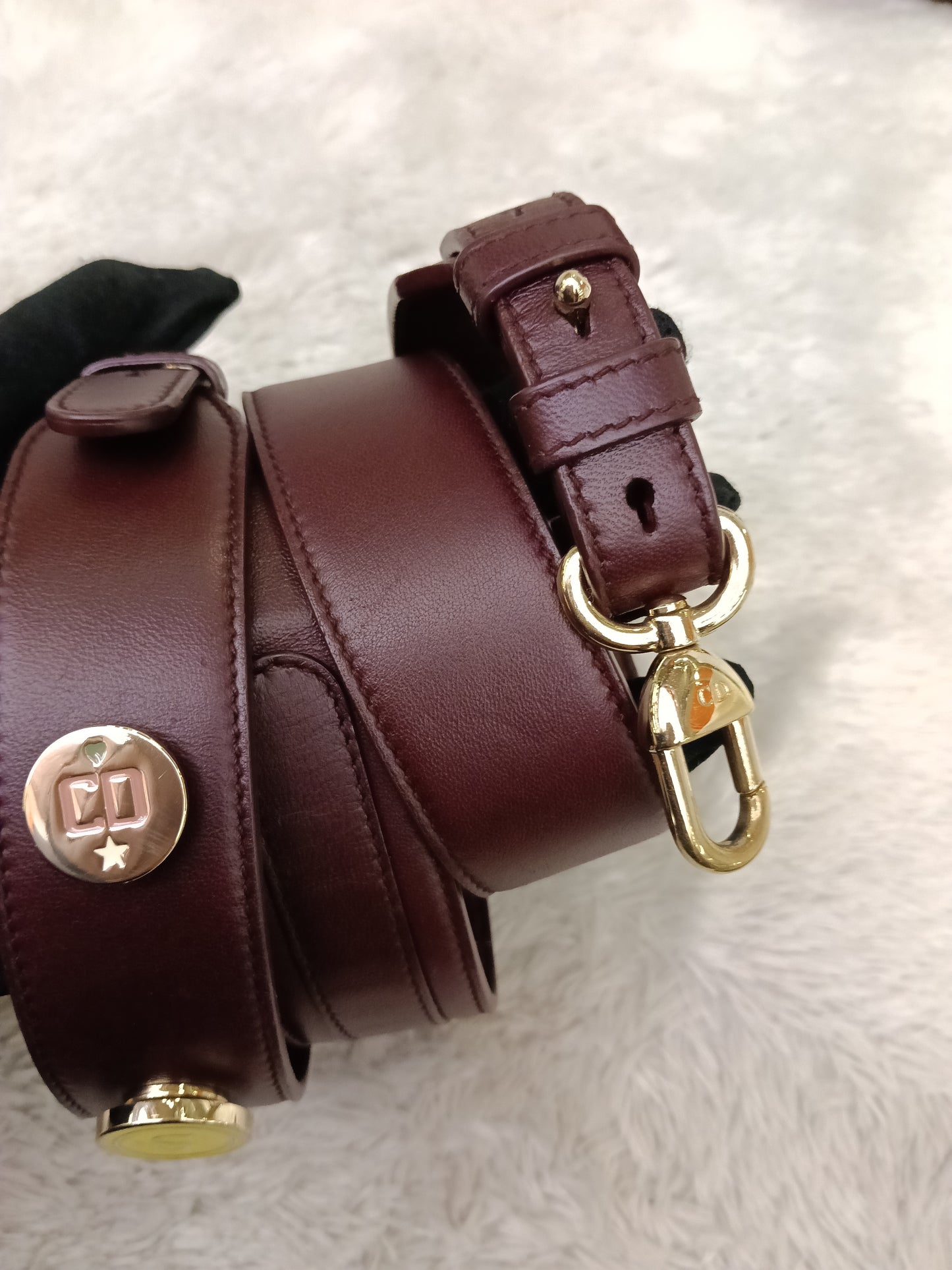 Lady Dior Small Lamb Bordeaux GHW 2018