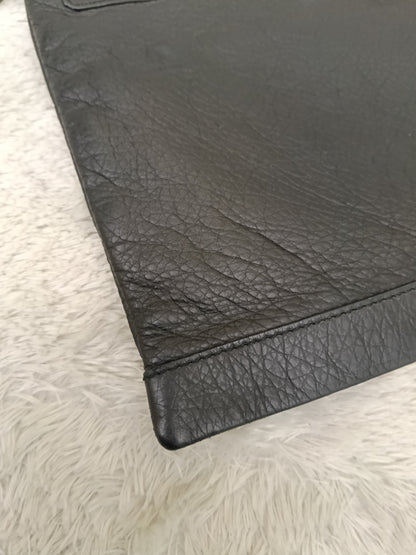 Balenciaga Clip Large Porte Documents Clutch Black SHW 2016