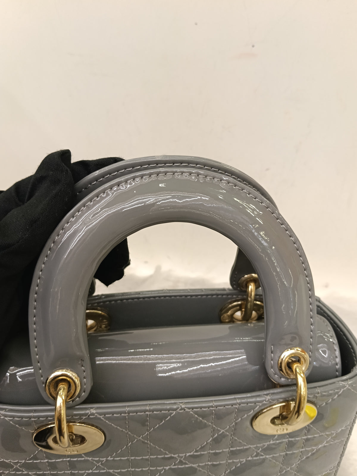 Lady Dior Small Patent Grey GHW 2021