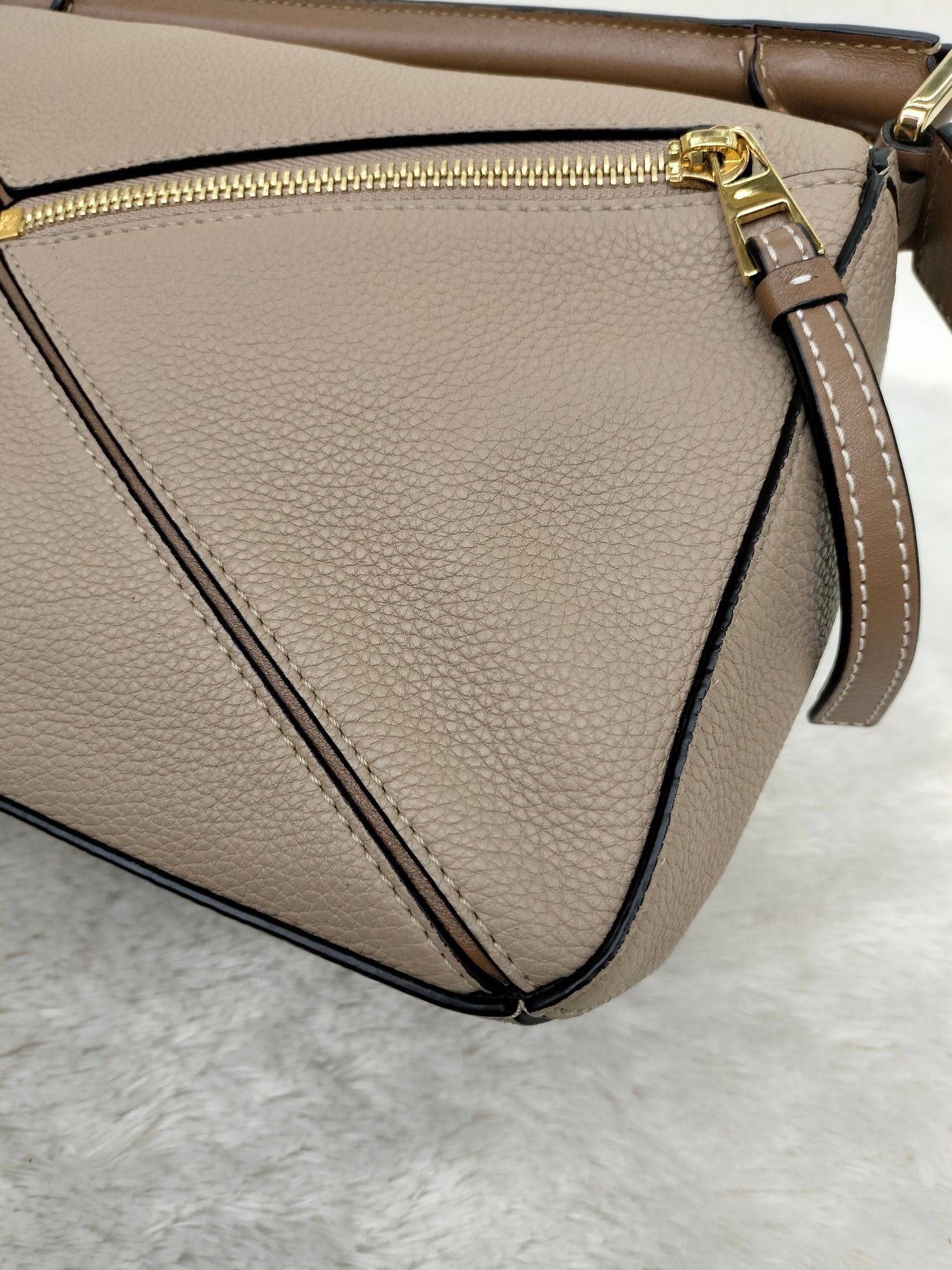 Loewe Puzzle Small Grained Sand Mink GHW 2020