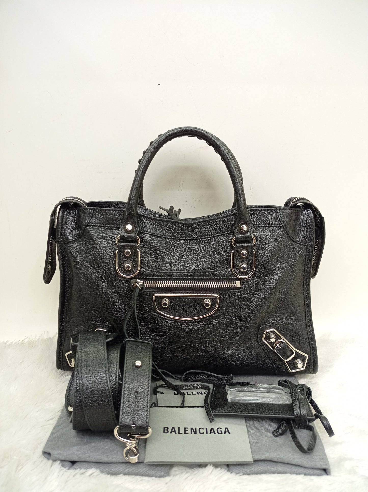 Balenciaga Small City Edge Black SHW 2024