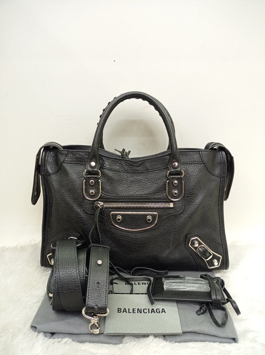 Balenciaga Small City Edge Black SHW 2024