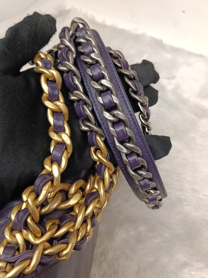 Chanel C19 Small Dark Purple GHW #30