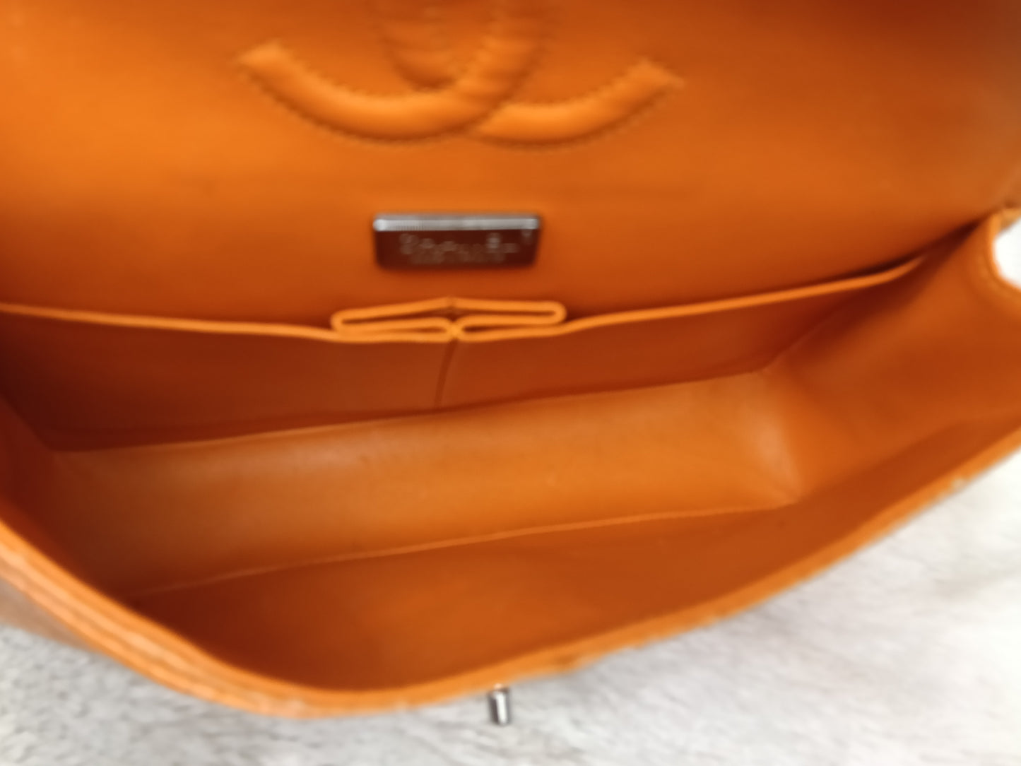 Chanel Medium Exotic Python Orange RHW DF #19
With holo, holo checker, dustbag
